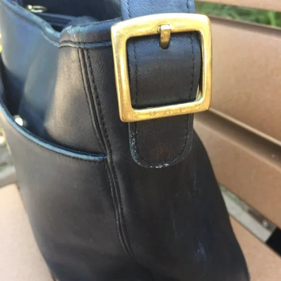 Vintage Coach® Classic Hobo - Black - Picture 2 of 5